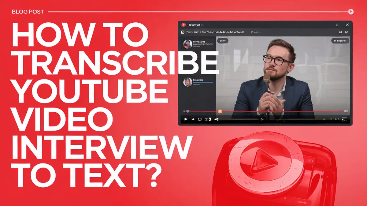 Hoe YouTube Video-interviews Transcriberen naar Tekst in 2026