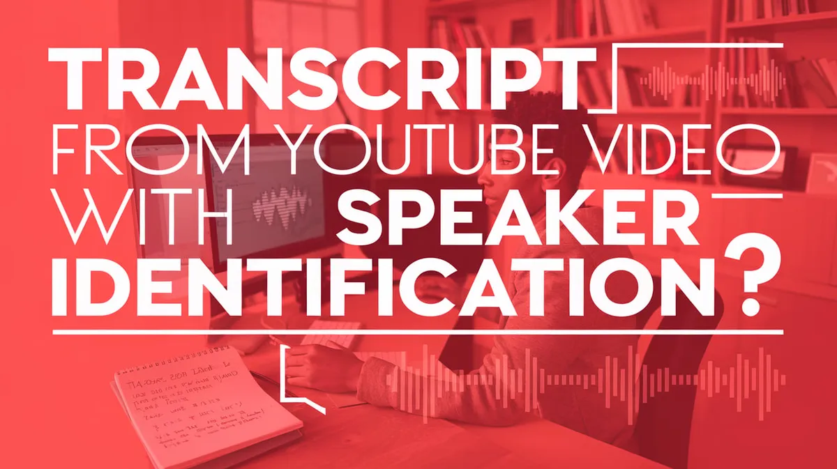 Hoe krijg ik een Transcript van Youtube-Video met Luidsprekeridentificatie?