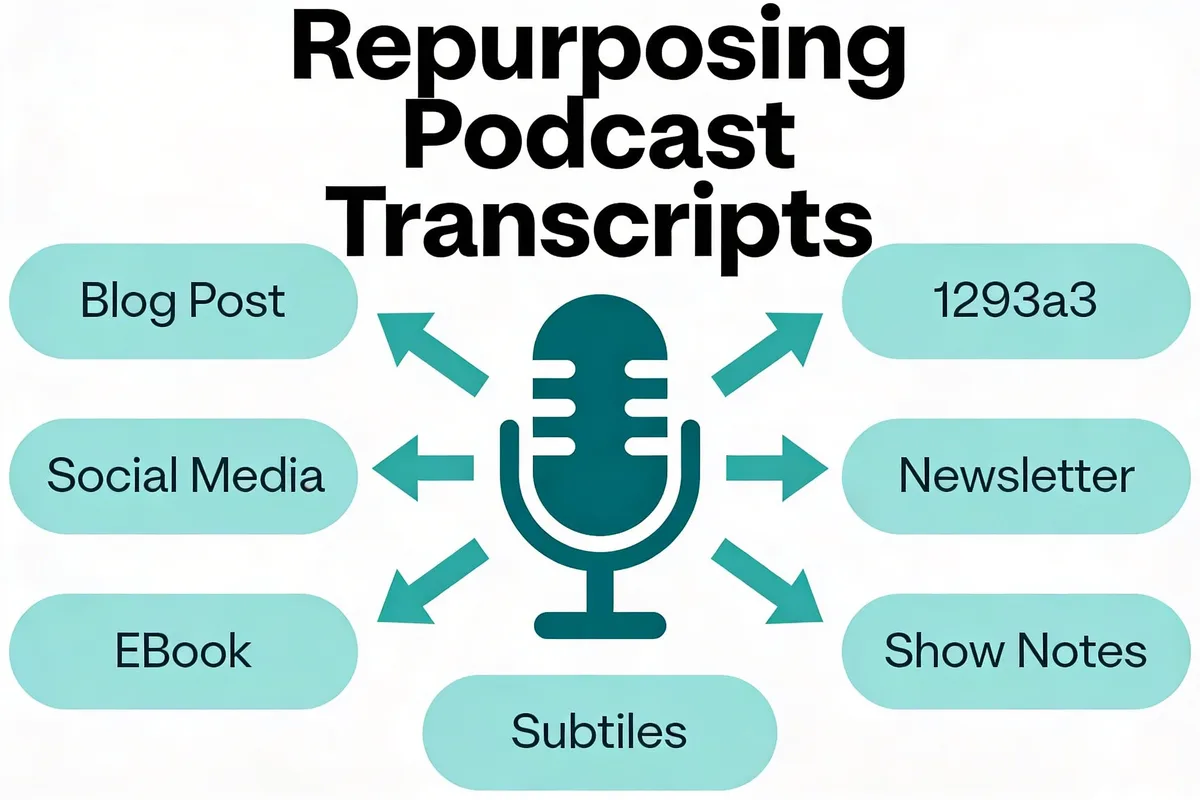 Infographic Show Transcript How to Transcribe Apple Podcast with AI? (Easy & Free)