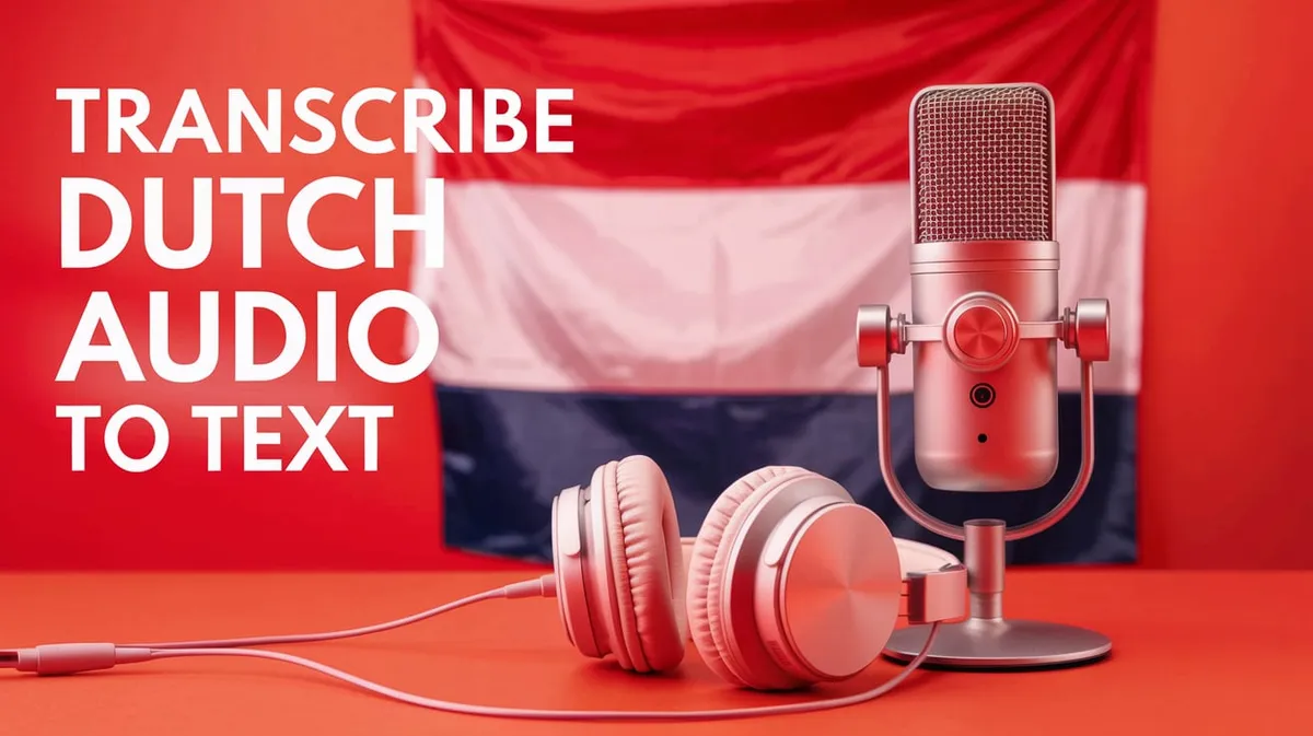How to Transcribe Dutch Audio to Text