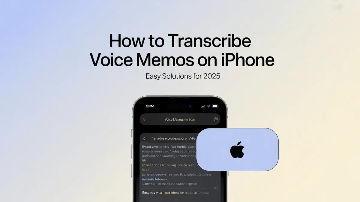 How to Transcribe Voice Memos on iPhone: Complete Guide for 2026