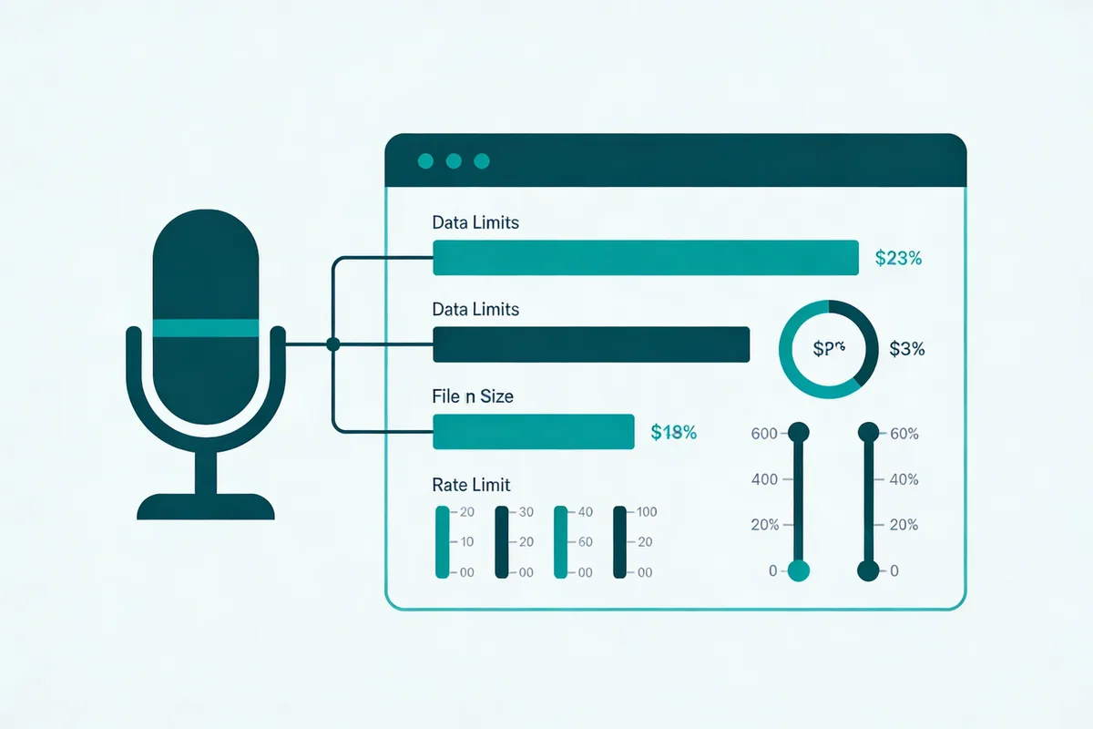 OpenAI Whisper API Limieten 2026: Bestandsgrootte, Rate Limits en Oplossingen