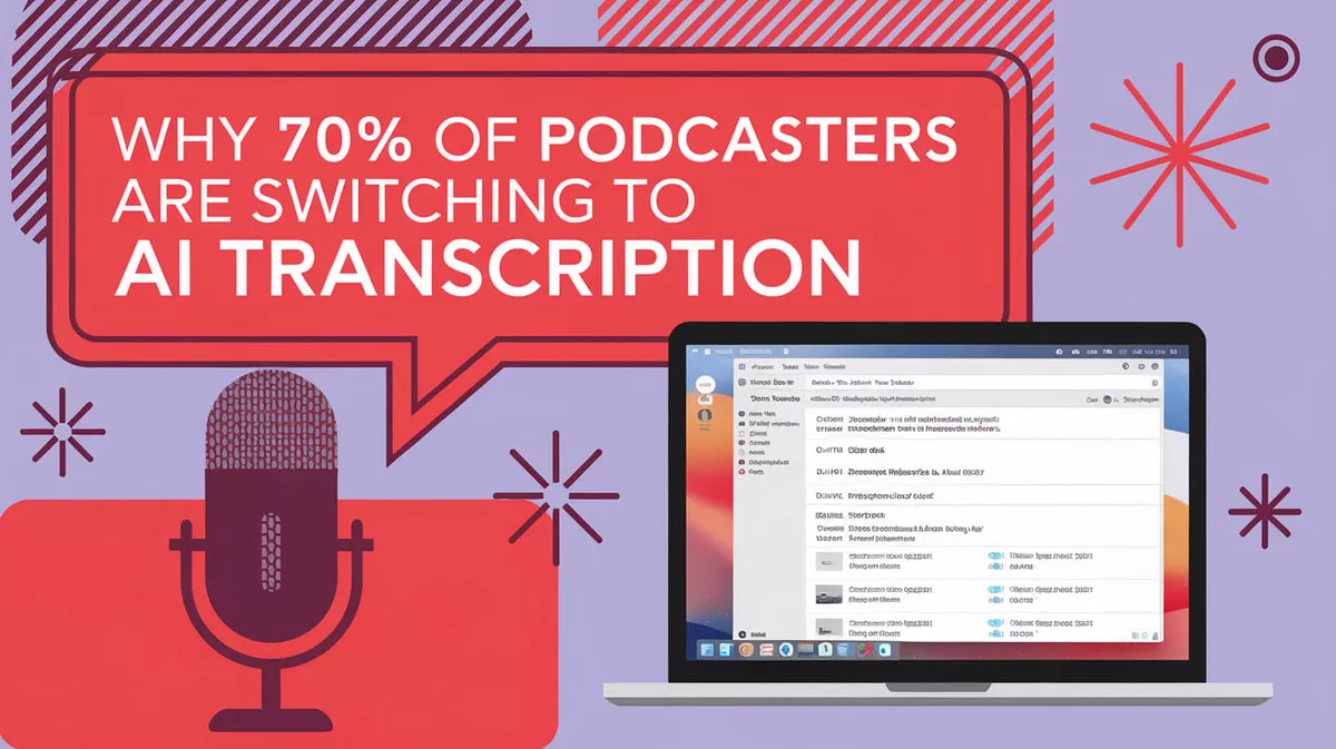 Why 70% of Podcasters Are Switching to AI Transcription: Trends, Tools, and Data for 2026