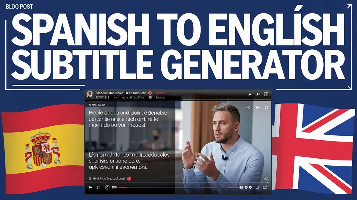 Spanish to English Subtitle Generator: How to Create Accurate Subtitles in 2026