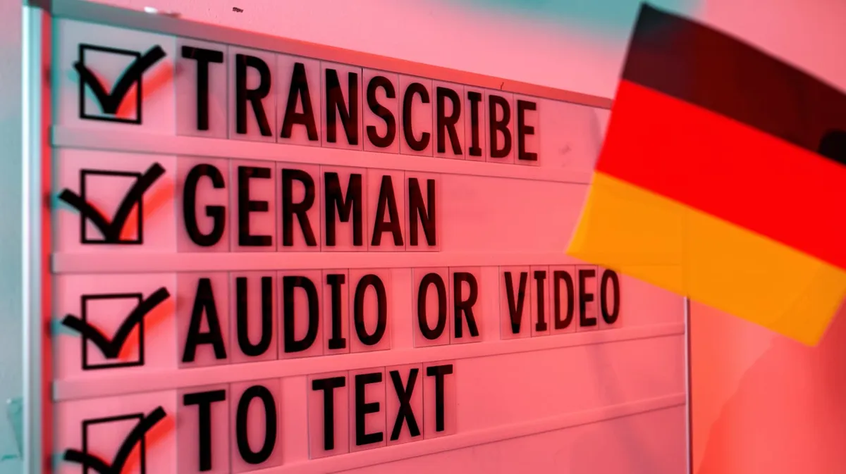 How to Transcribe German Audio or Video to Text?