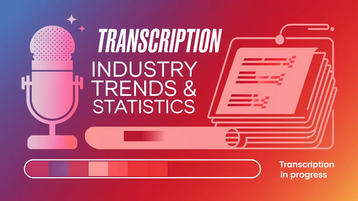 Trends en statistieken in de transcriptie-industrie