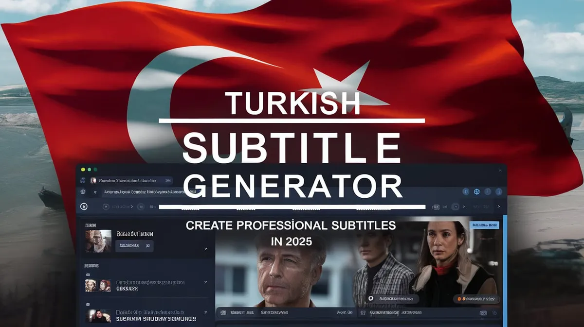 Turkse Ondertitelgenerator: Hoe Maak Je Professionele Ondertitels van Video of Audio